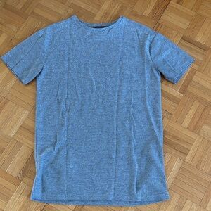 Zara Trafaluc Heather Gray sparkle Short Sleeve Tee dress S